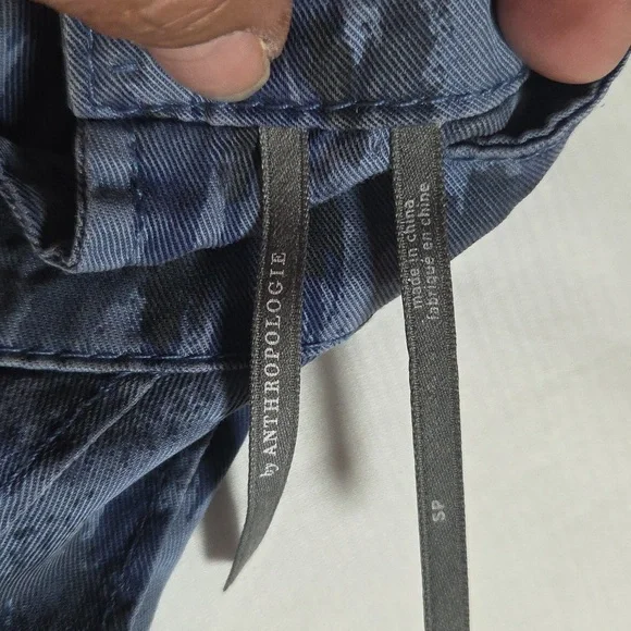 Anthropologie Blue and Gray Midi Dress,sz S. - Picture 6 of 8